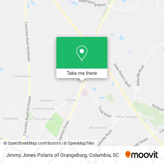 Jimmy Jones Polaris of Orangeburg map