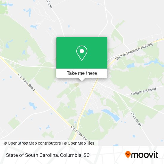 State of South Carolina map