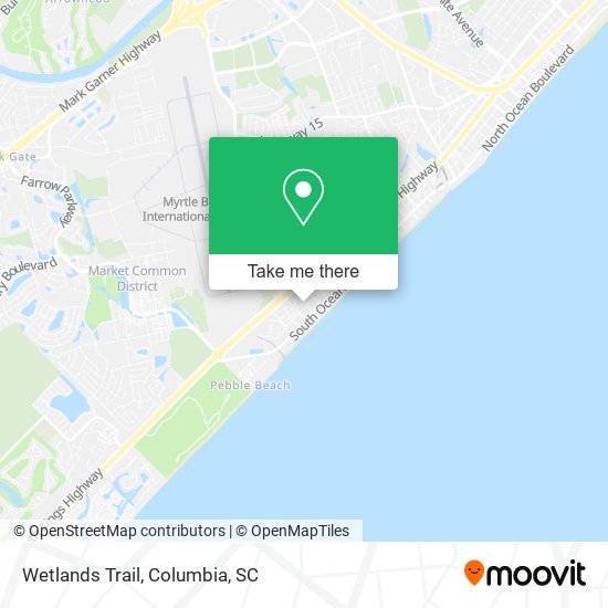 Mapa de Wetlands Trail