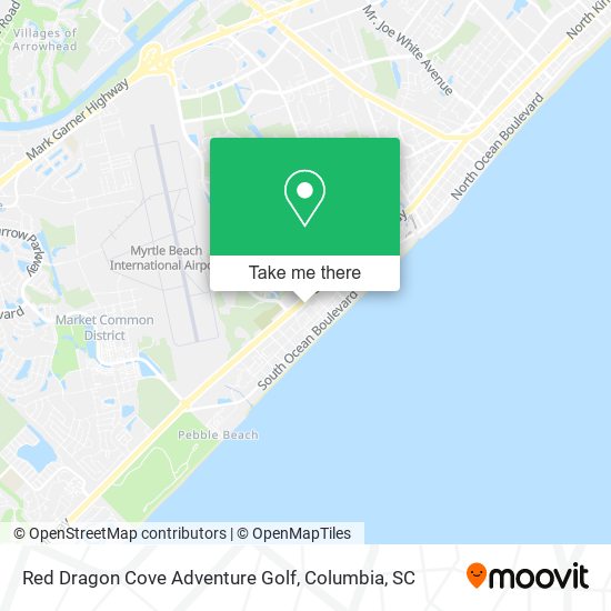Red Dragon Cove Adventure Golf map