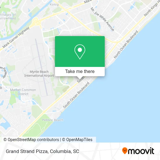 Grand Strand Pizza map