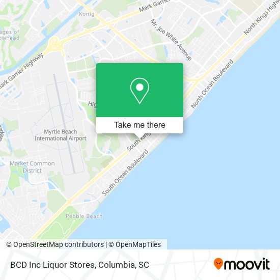 BCD Inc Liquor Stores map