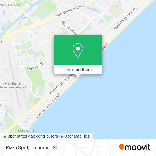 Mapa de Pizza Spot