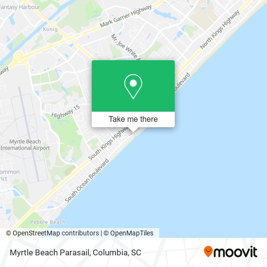 Myrtle Beach Parasail map