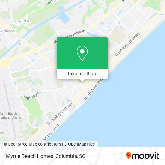 Myrtle Beach Homes map