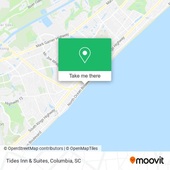 Mapa de Tides Inn & Suites