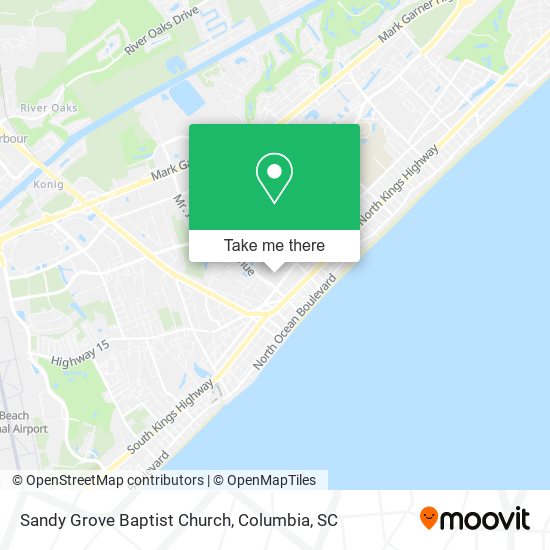 Sandy Grove Baptist Church map
