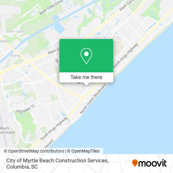 City of Myrtle Beach Construction Services map