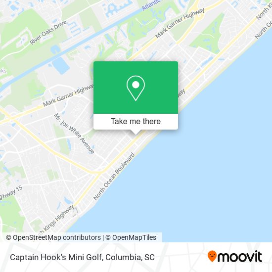 Captain Hook's Mini Golf map