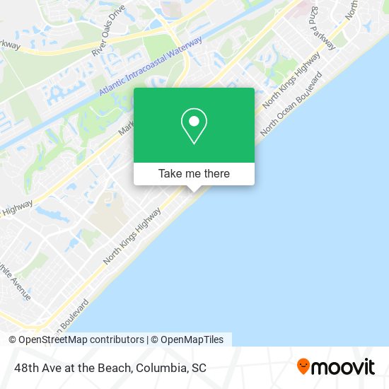 48th Ave at the Beach map