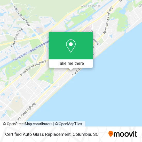 Certified Auto Glass Replacement map