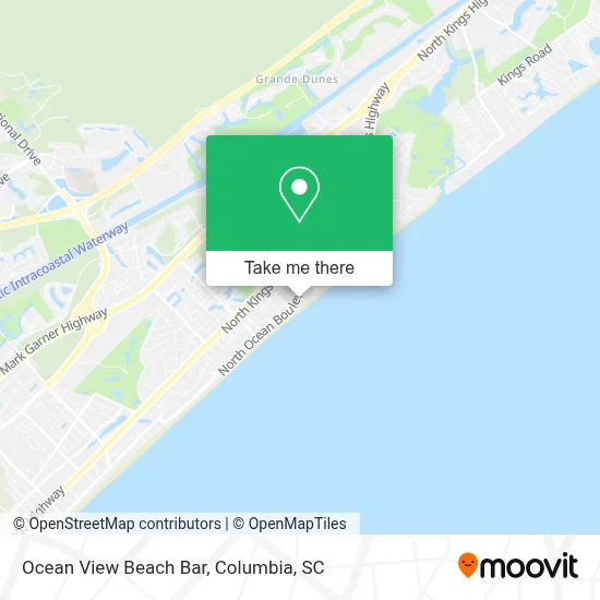 Ocean View Beach Bar map