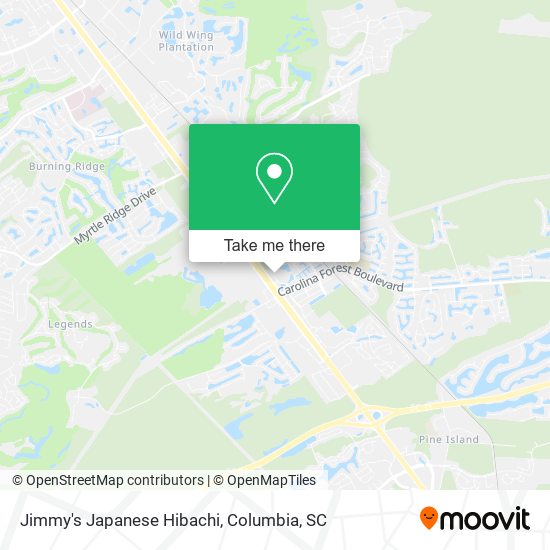 Jimmy's Japanese Hibachi map