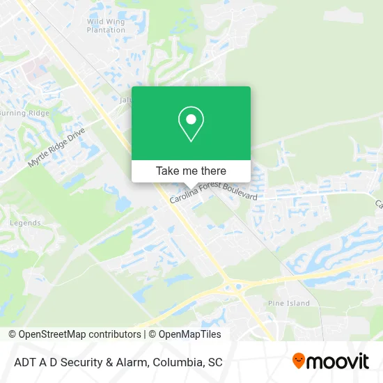 ADT A D Security & Alarm map