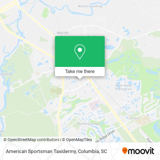 American Sportsman Taxidermy map