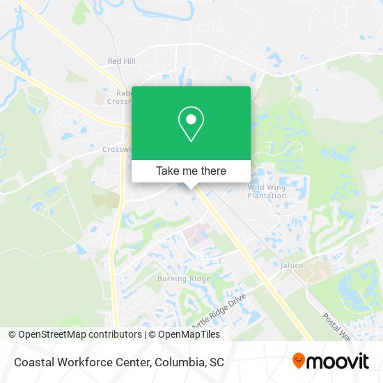 Coastal Workforce Center map