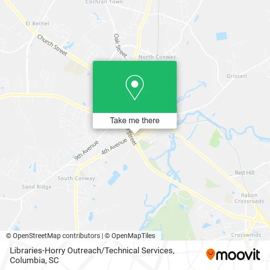 Libraries-Horry Outreach / Technical Services map