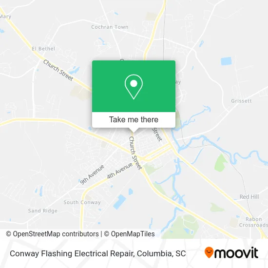 Conway Flashing Electrical Repair map