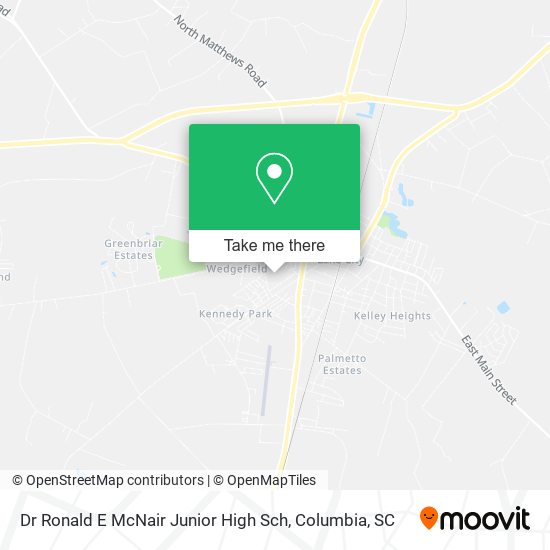 Dr Ronald E McNair Junior High Sch map