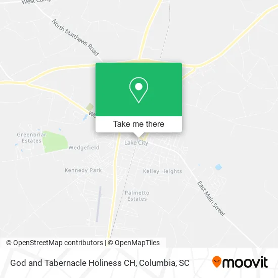 God and Tabernacle Holiness CH map