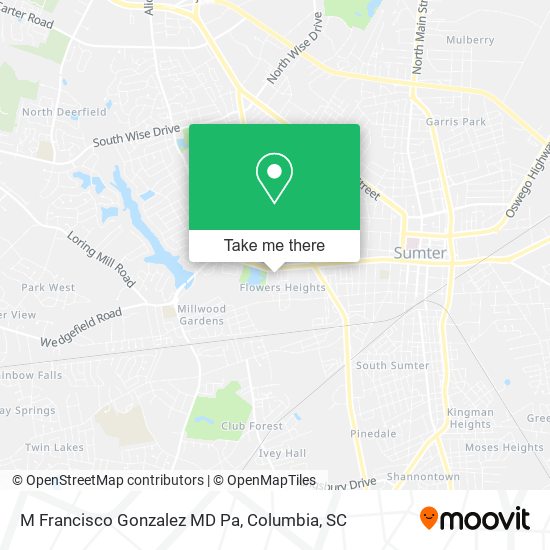M Francisco Gonzalez MD Pa map
