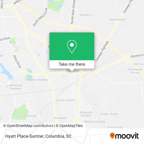 Hyatt Place-Sumter map