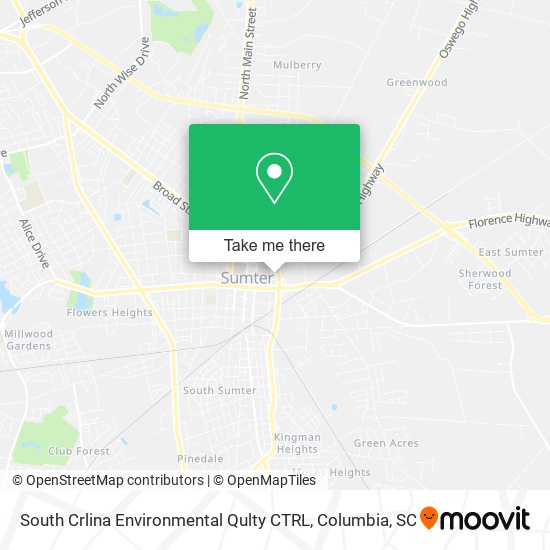 South Crlina Environmental Qulty CTRL map