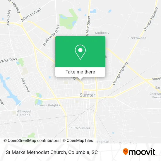 St Marks Methodist Church map