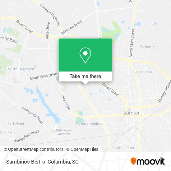 Mapa de Sambinos Bistro