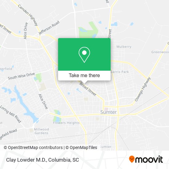 Clay Lowder M.D. map