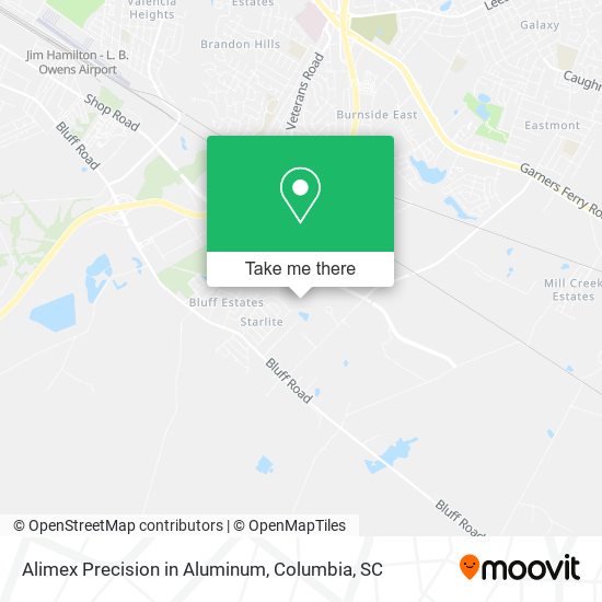 Alimex Precision in Aluminum map