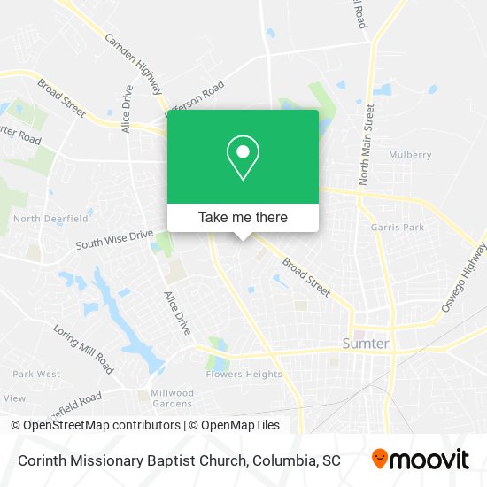 Mapa de Corinth Missionary Baptist Church