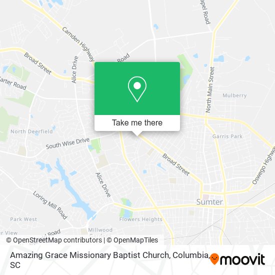 Mapa de Amazing Grace Missionary Baptist Church