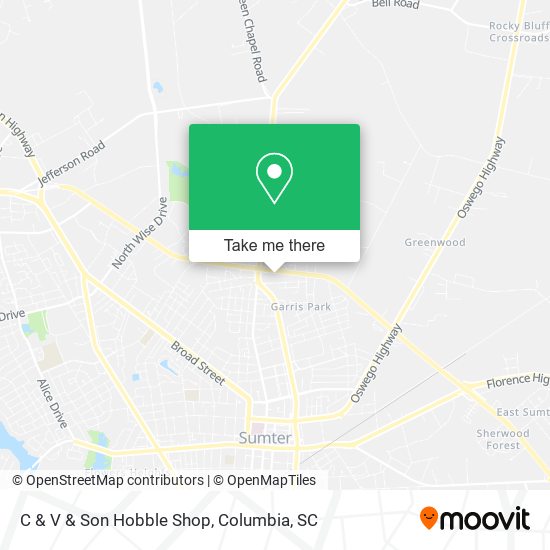 Mapa de C & V & Son Hobble Shop