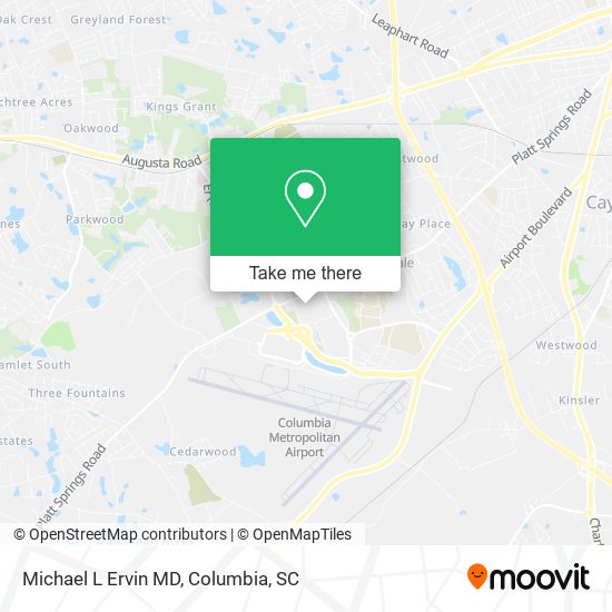 Michael L Ervin MD map