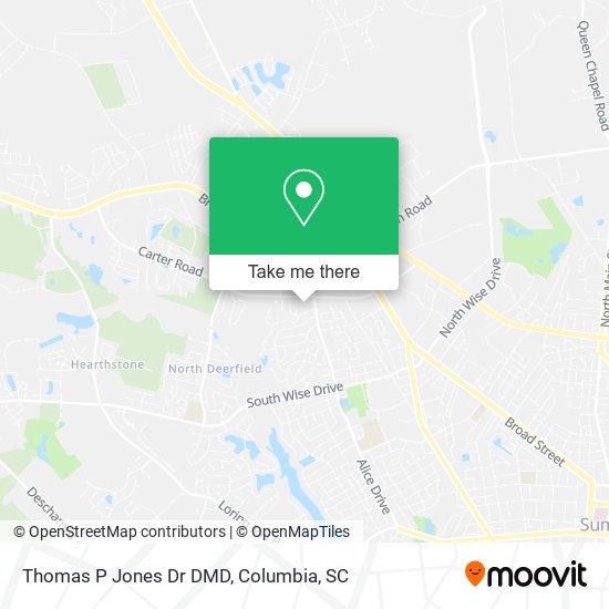 Thomas P Jones Dr DMD map