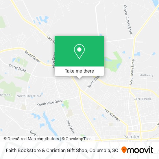 Mapa de Faith Bookstore & Christian Gift Shop