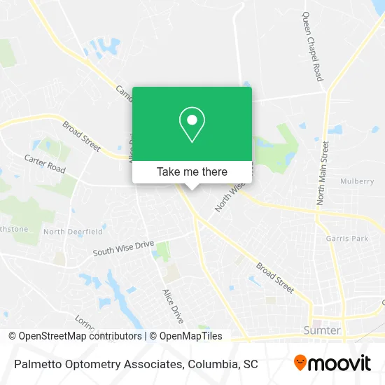 Palmetto Optometry Associates map