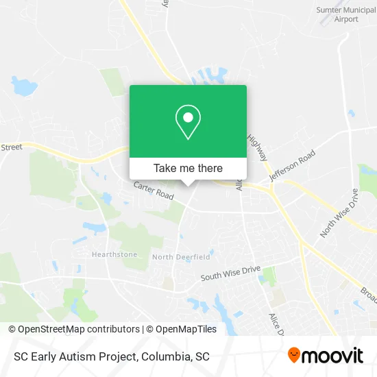 SC Early Autism Project map
