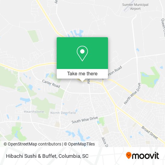 Mapa de Hibachi Sushi & Buffet