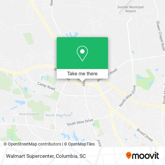 Mapa de Walmart Supercenter