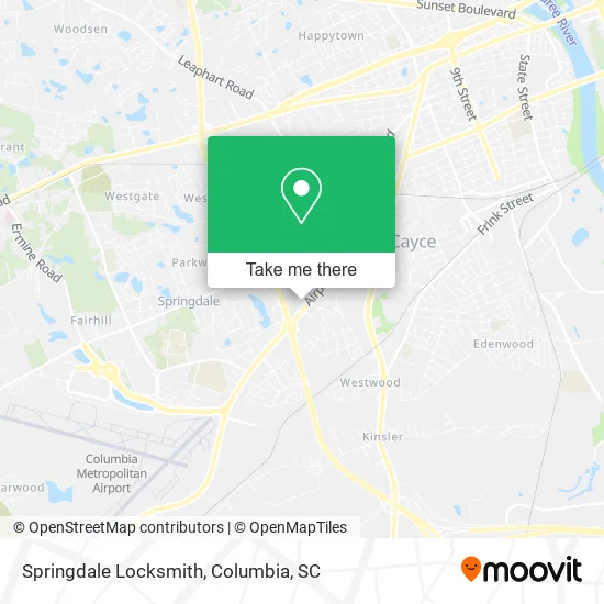 Springdale Locksmith map