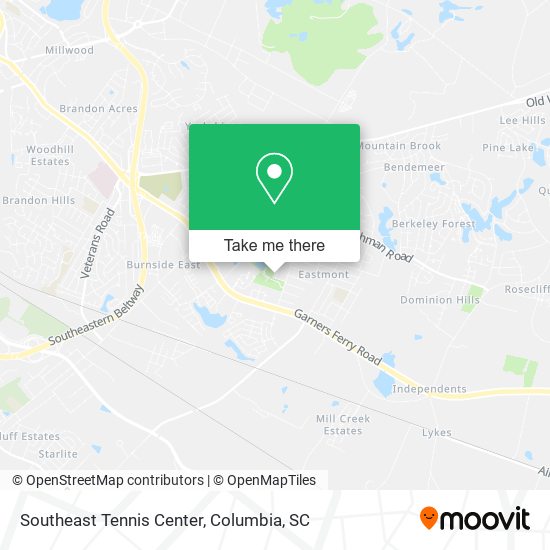 Mapa de Southeast Tennis Center