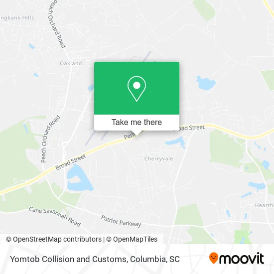 Mapa de Yomtob Collision and Customs