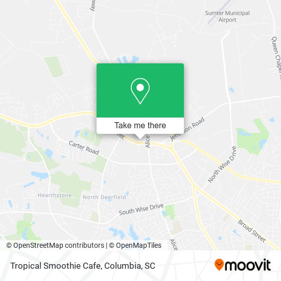 Tropical Smoothie Cafe map