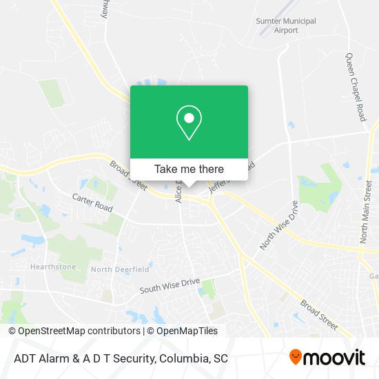 Mapa de ADT Alarm & A D T Security