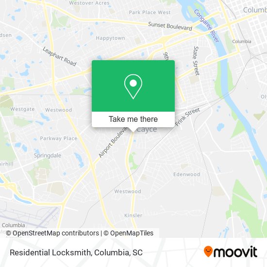Mapa de Residential Locksmith