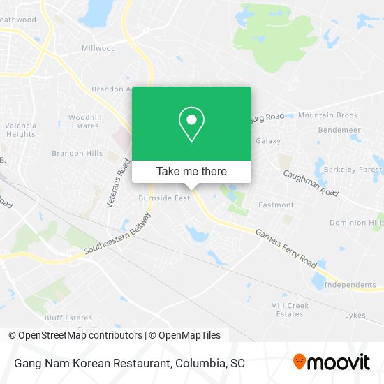 Gang Nam Korean Restaurant map