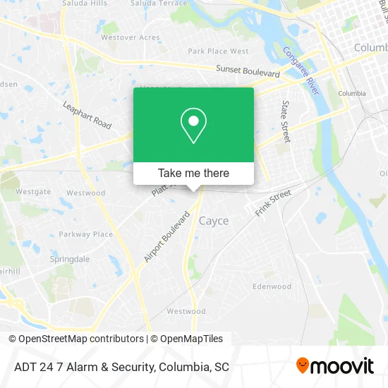 ADT 24 7 Alarm & Security map