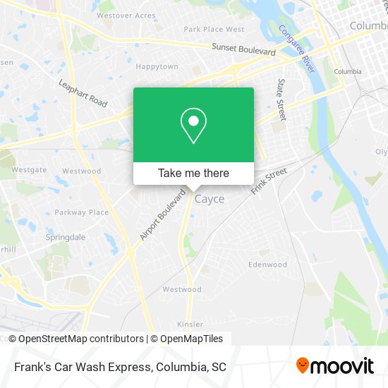 Mapa de Frank's Car Wash Express